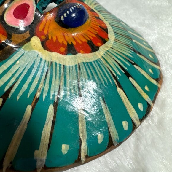 Mexican Pottery Mask Guererro Storyteller Ceramics Mayan Aztec Face Wall Hanging - Picture 6 of 9